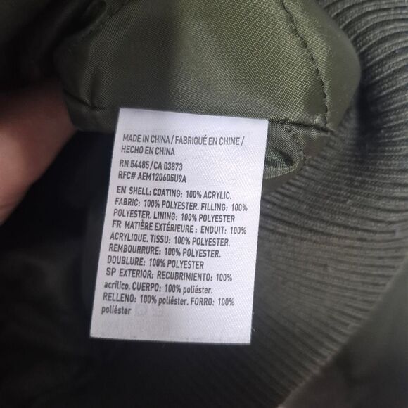 American Eagle Outfitters Olive Green Bomber Jacket Twilight Bella Swan Size XS - Picture 4 of 4